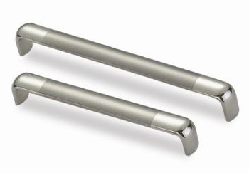 Ручка-скоба 469-096, атласный никель/хром RIFF