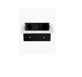 Блок розеток выдвижной горизонтальный Sonnig с USB и кабелем питания /JX-S267K/ Белый