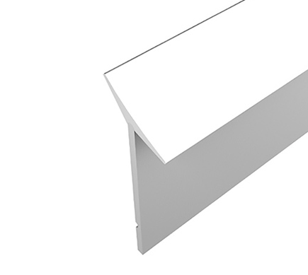 Плинтус уплотнительный силиконовый белый 4,2м