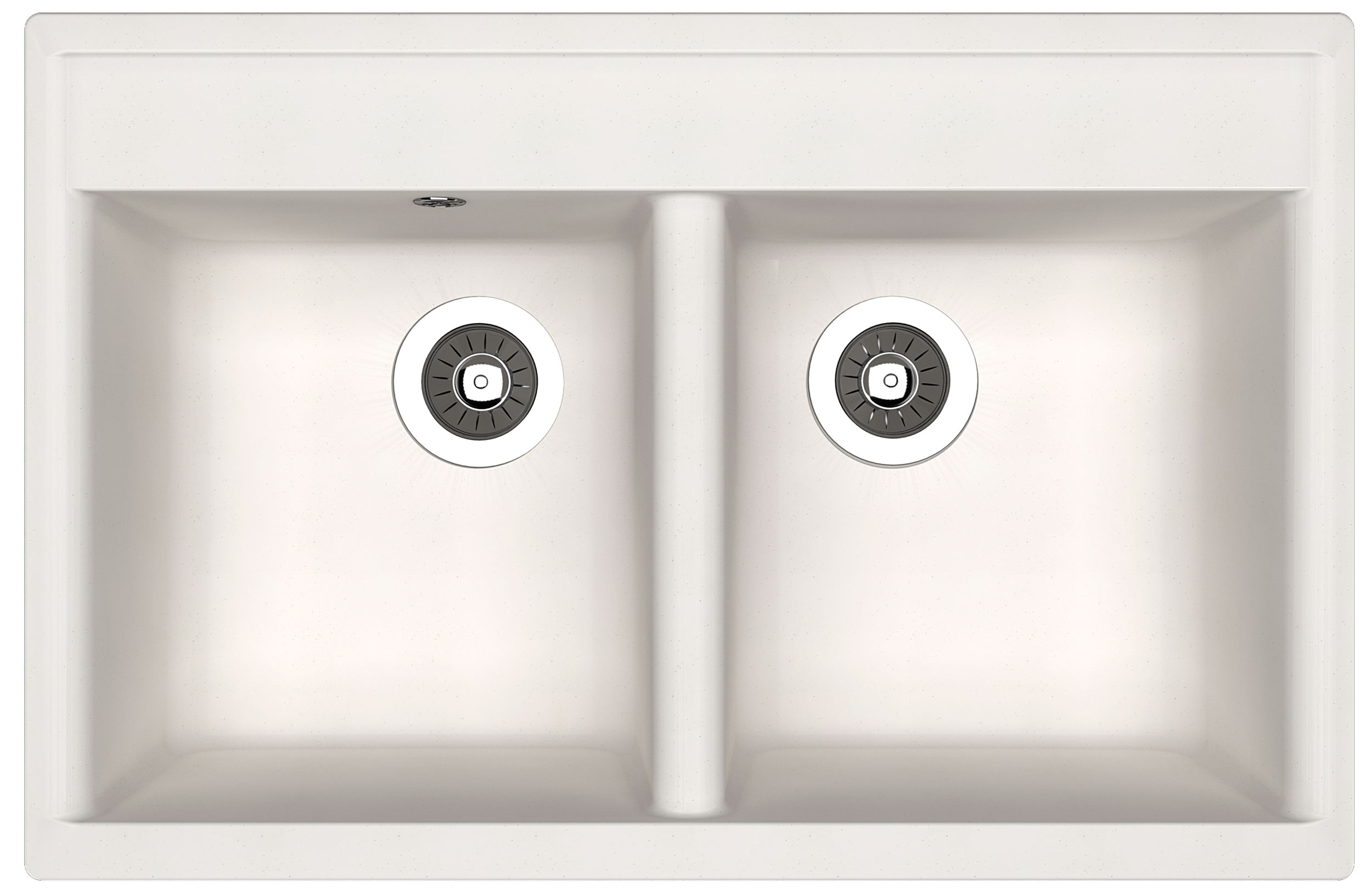 Мойка "Астра" 780*510*217мм две чаши, белый