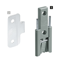 Петля средняя для WingLine L быстрого монтажа, Элемент петли 1,черный