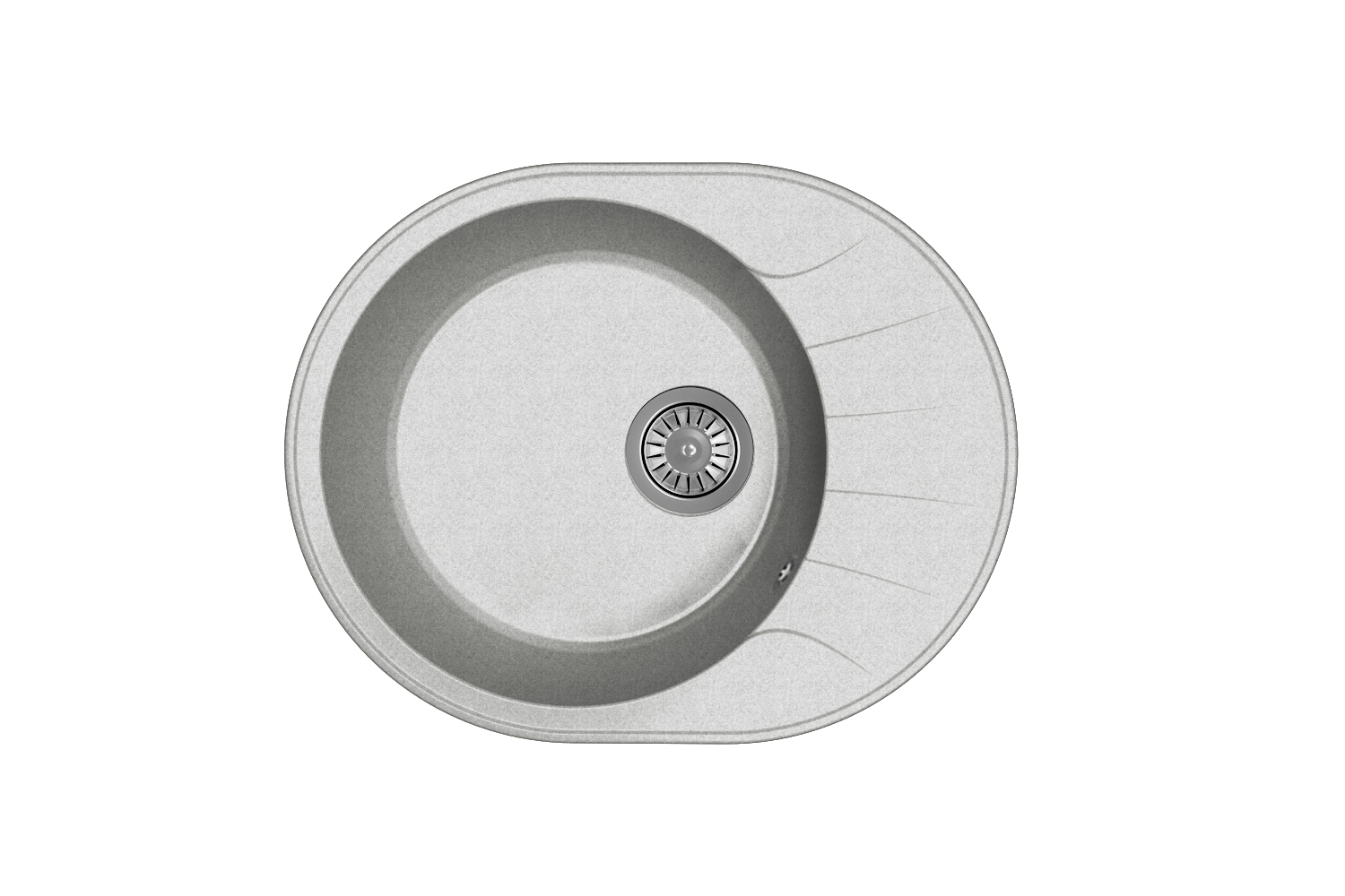 Мойка "Виола" 580*460*180мм серый, б/сифона