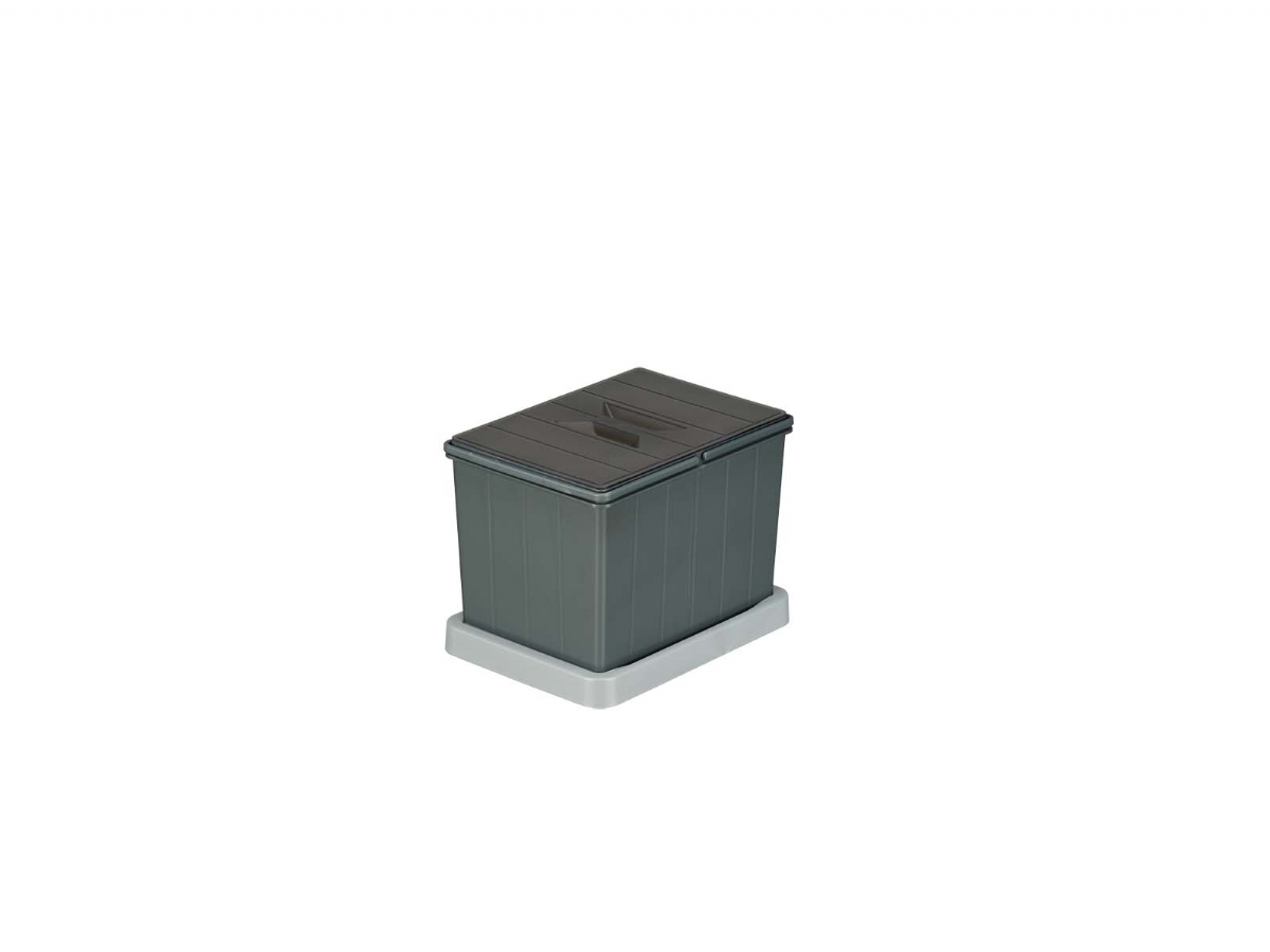 Контейнер для мусора D315*W232*H238, /12 Л/ пластик, антрацит