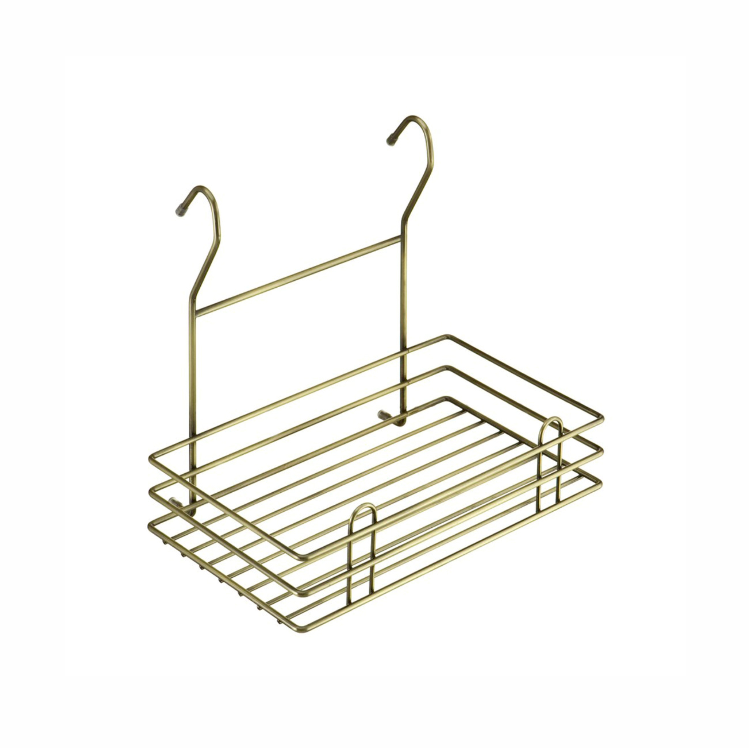Корзина на рейлинг одинарная L275*W155*H240 античная бронза