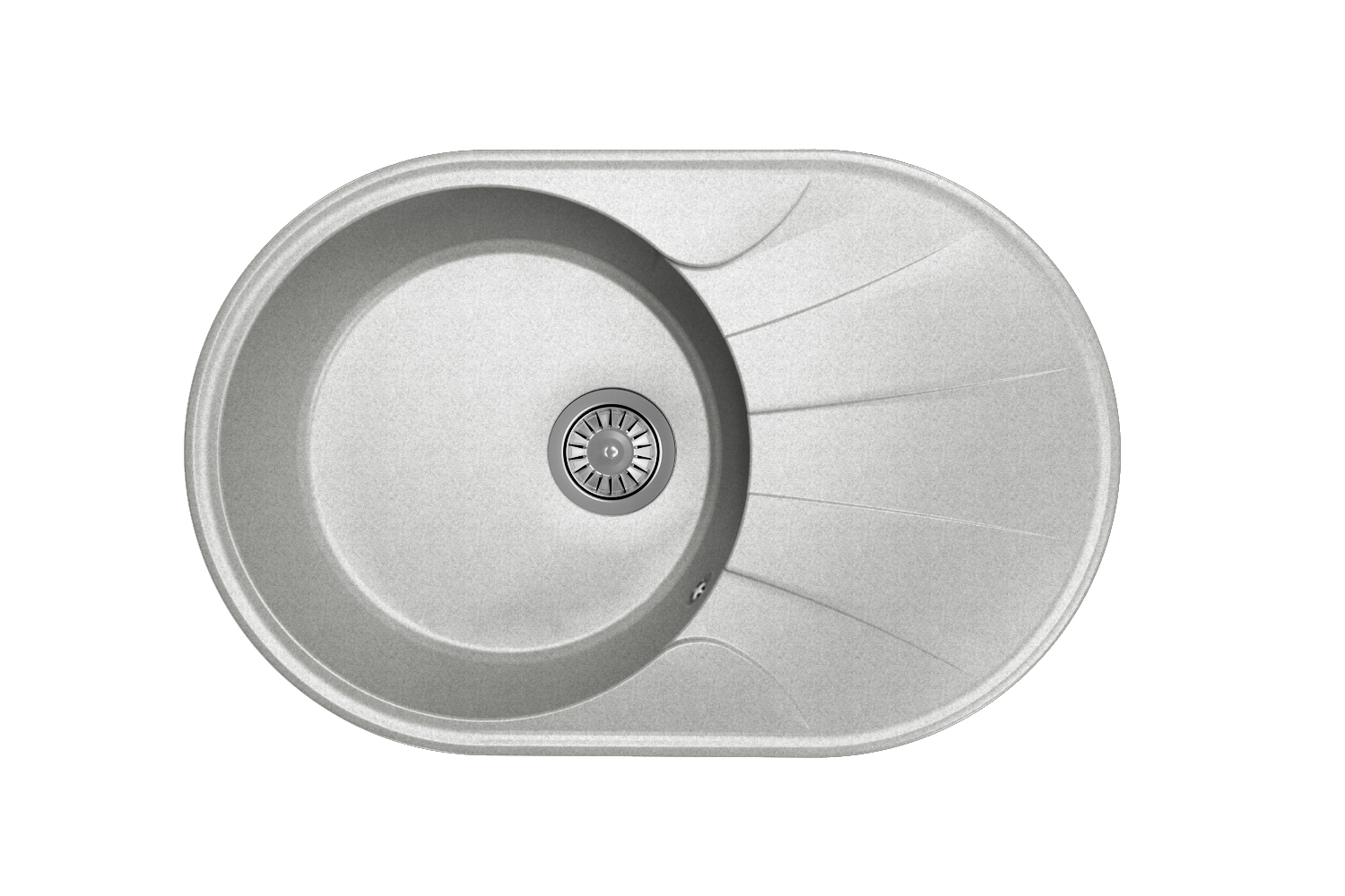 Мойка "Виола" 740*480*180мм серый, б/сифона