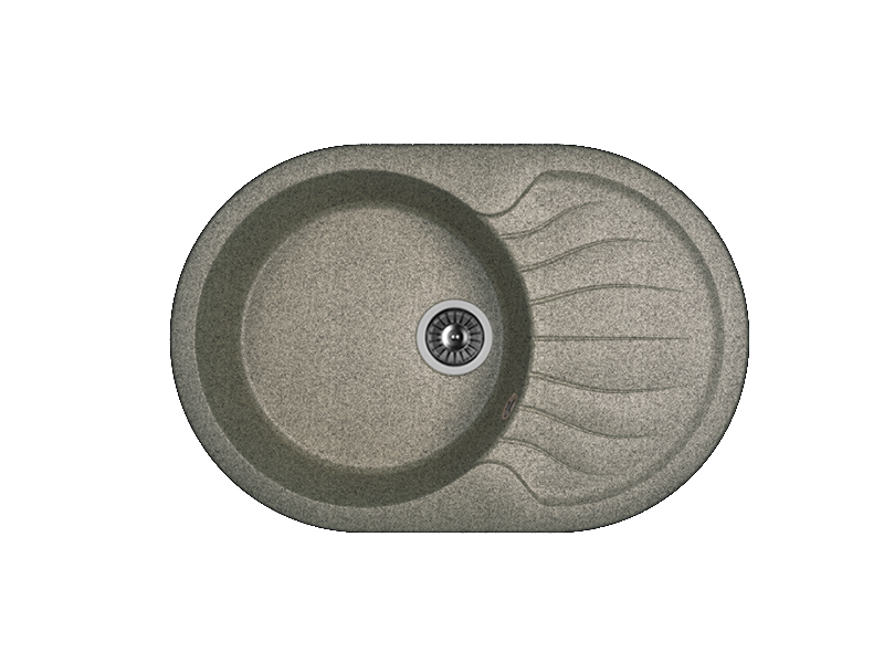 Мойка "Берта" 760*510*217мм базальт