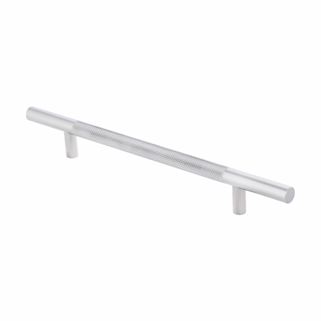 Ручка-рейлинг с рифлением 096-12-160, матовое серебро RIFF