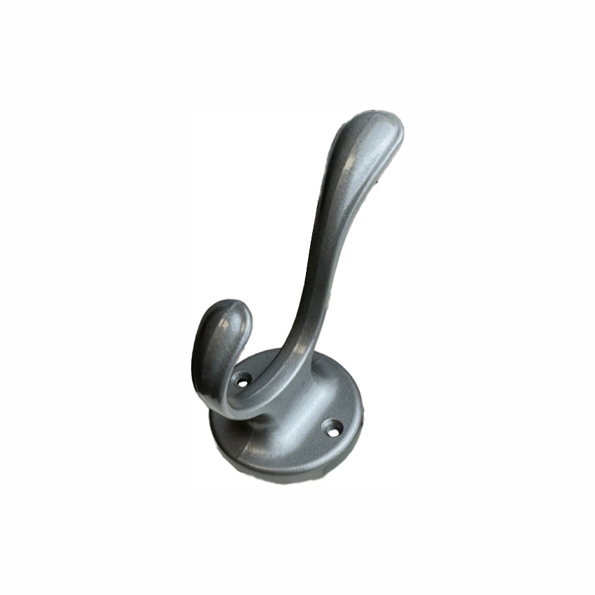 Крючок 045 - 2-х рожковый, черный матовый