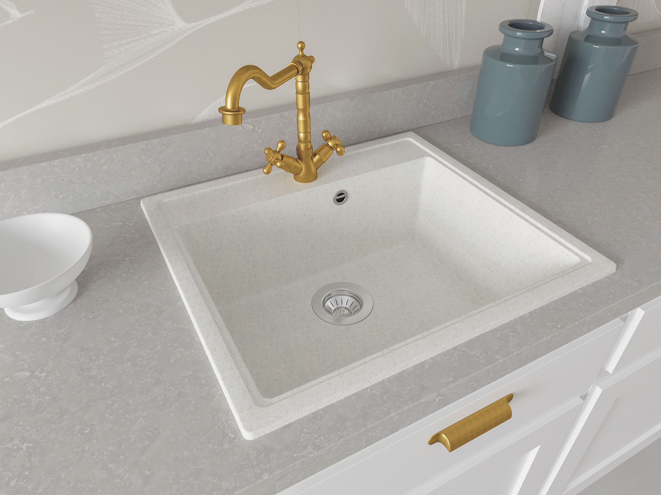 Мойка "Ника" 570*510*217мм серый