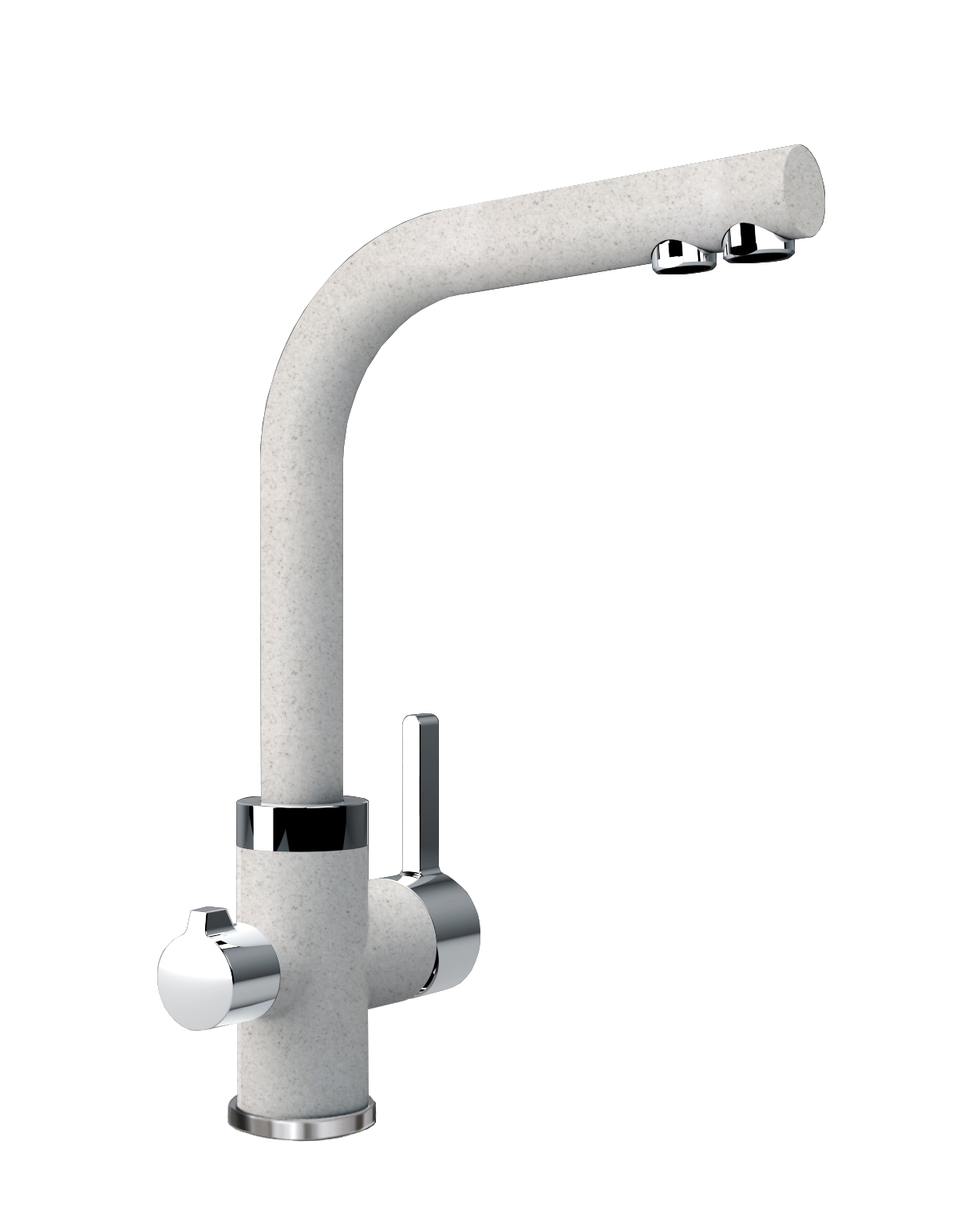 Смеситель для кухни Акцент, серый