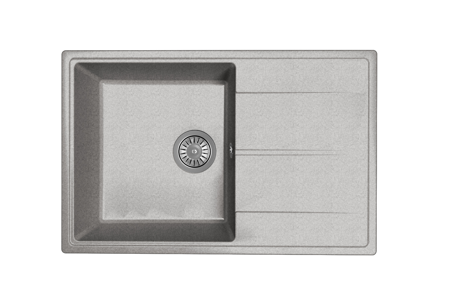 Мойка "Оливия" 740*480*180мм базальт, б/сифона