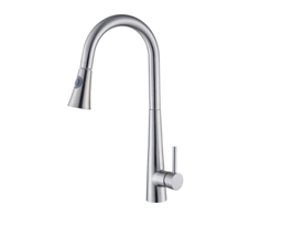 Смеситель для кухни с выдвижной лейкой,сатин