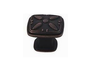 Ручка-кнопка 444, чёрная античная медь RIFF