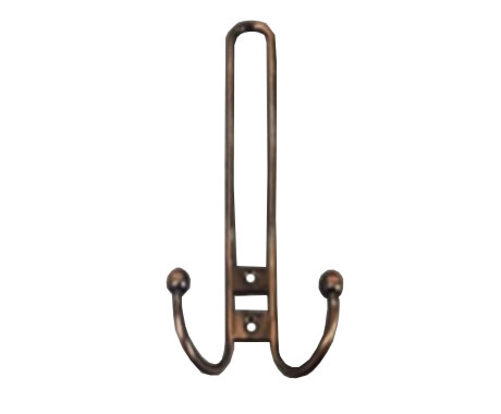 Крючок 004 - 2-х рожковый, хром