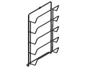 Подставка для крышек 160*80*330 хром