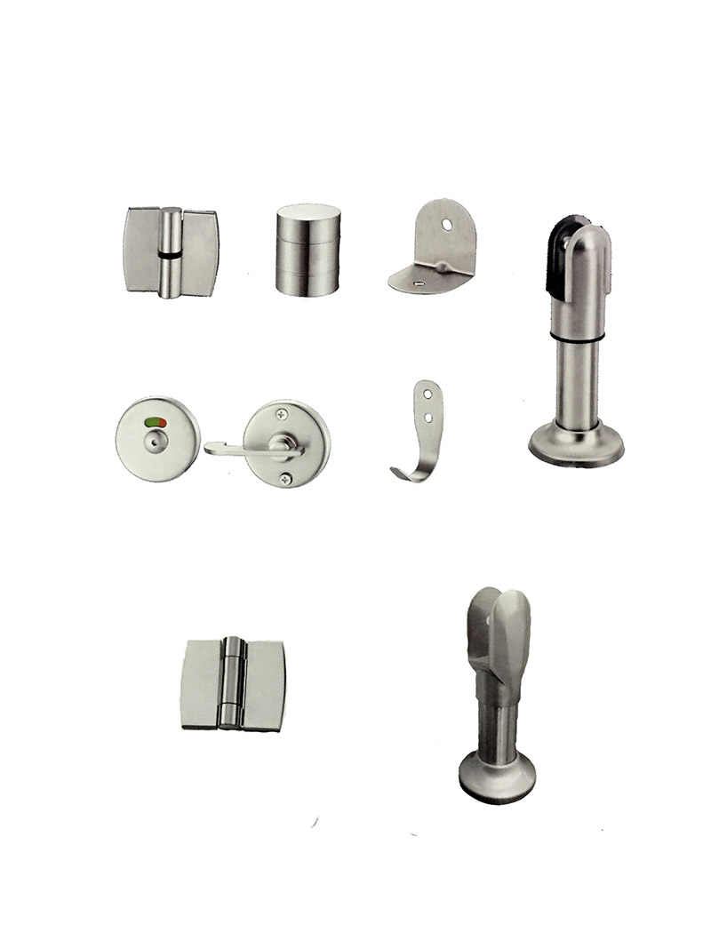 Комплект фурнитуры для туалетной комнаты хром,левое открывание