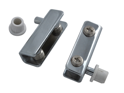 Петля для вкладной стеклянной двери хром