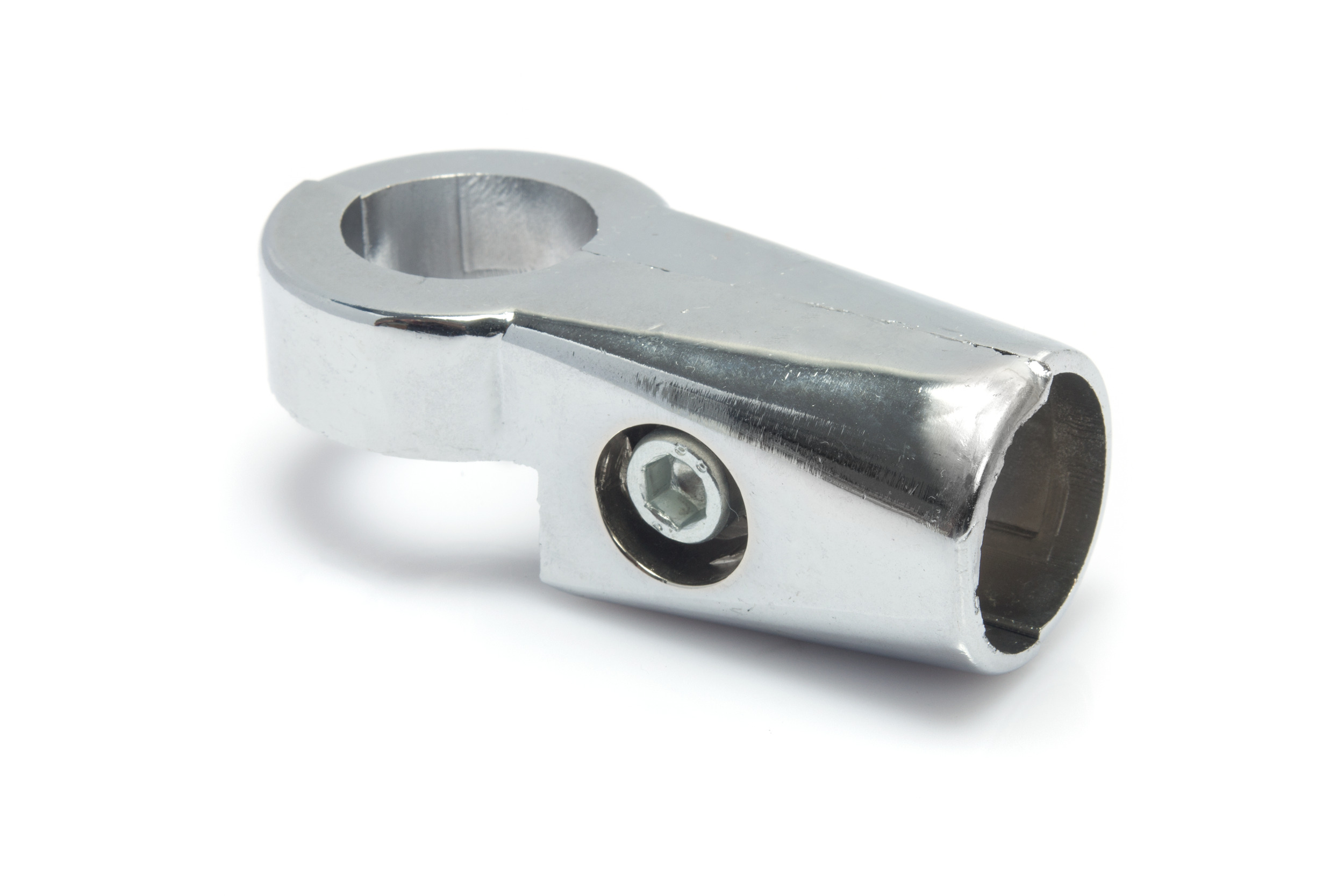 Держатель для 2-х труб поворотный D=25 хром RIFF