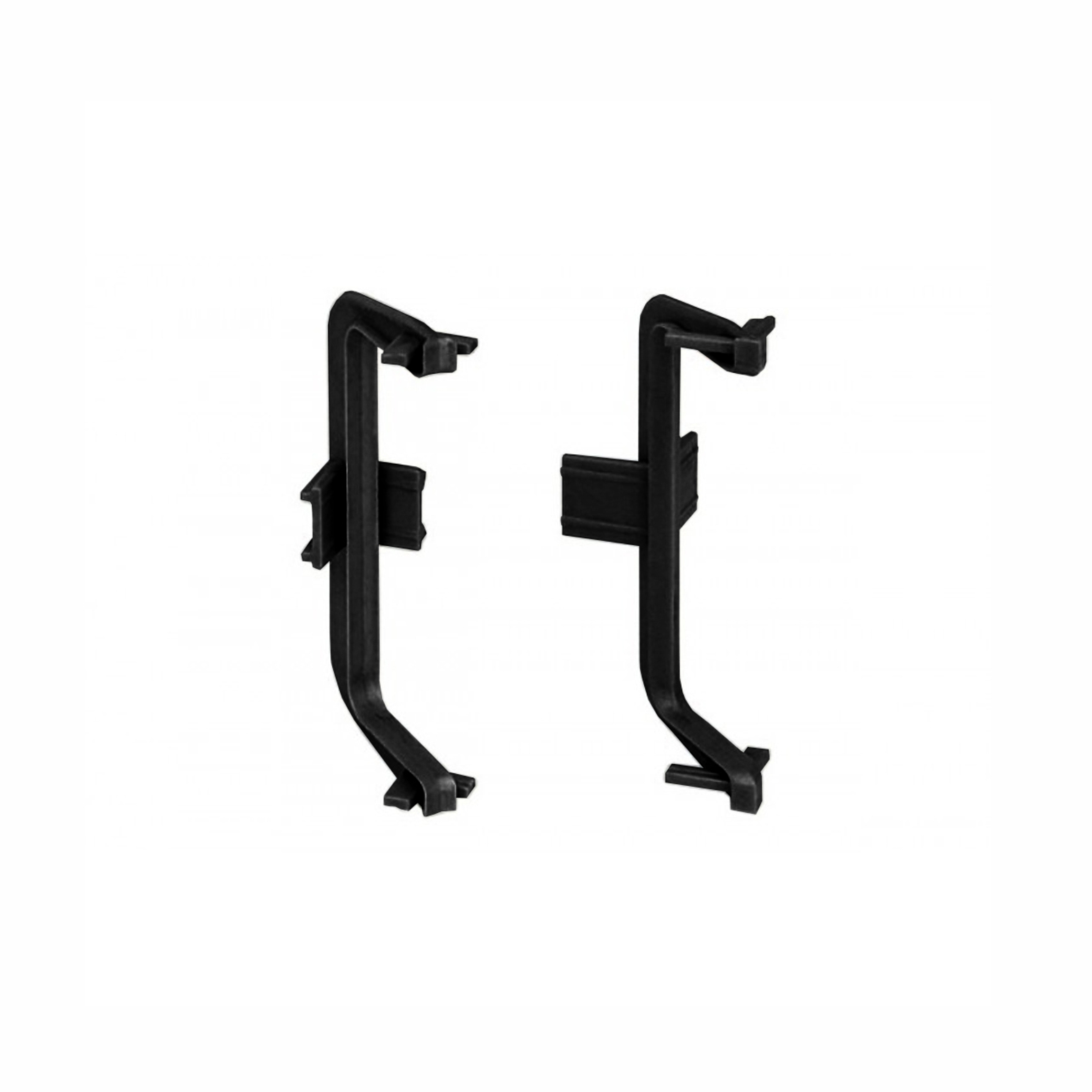 Уголок внутренний для С-образного профиля черный