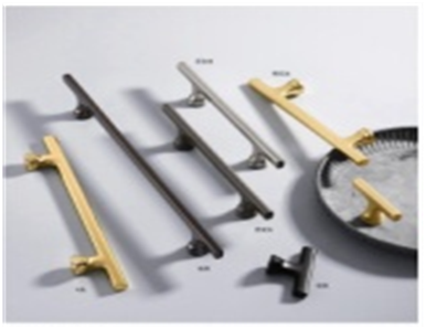 Ручка-кнопка 553, жемчужно-серый RIFF