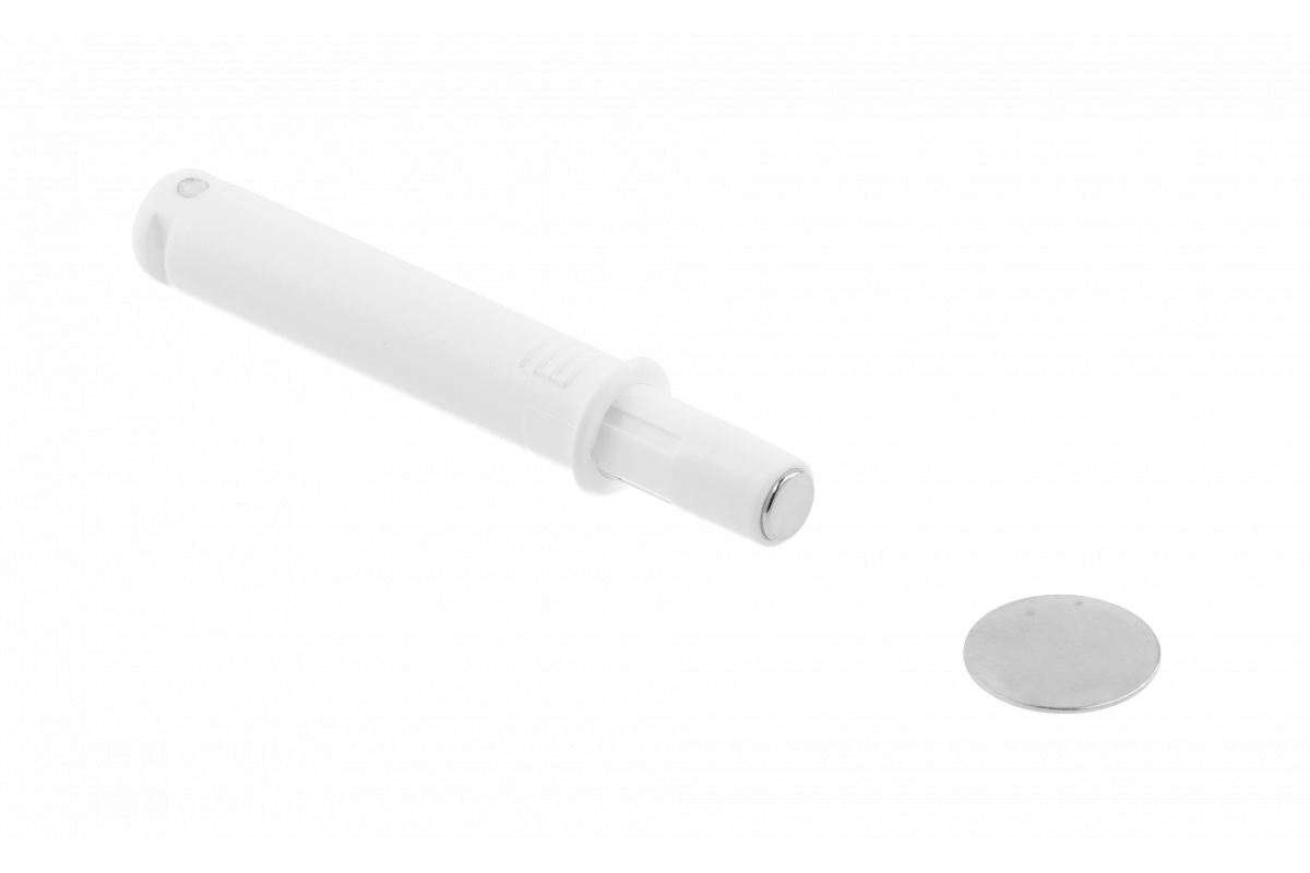 Амортизатор плавного закрывания врезной короткий белый GTV