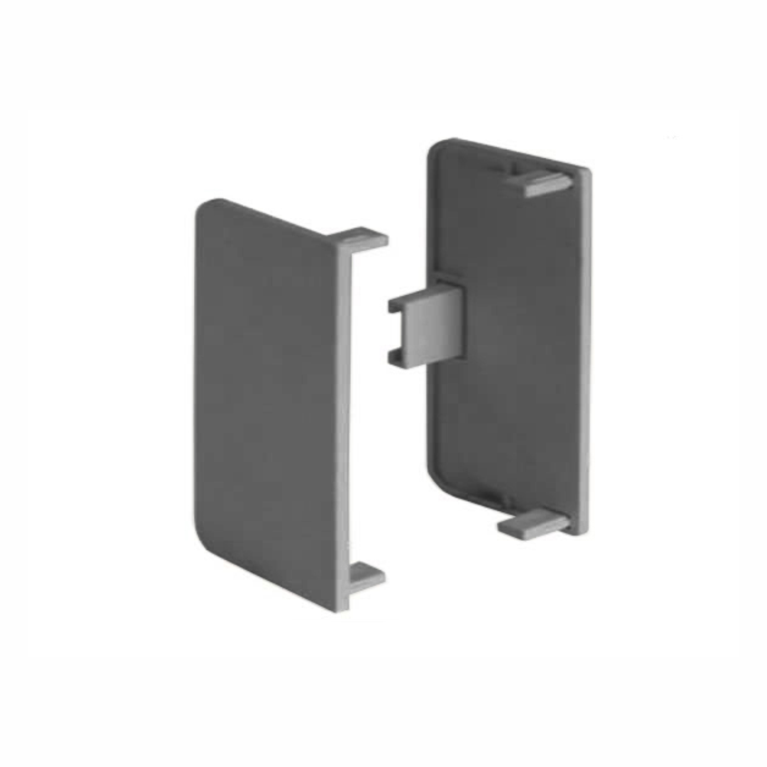 Заглушка закрытая для С-образного профиля алюминий