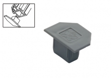 Заглушка пластмассовая серая