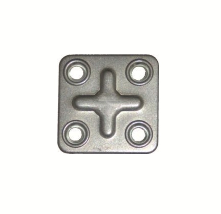 Пластина крепежная  37*37*1,2 цинк