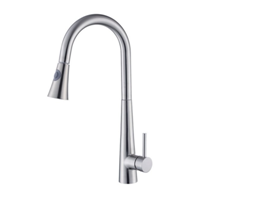 Смеситель для кухни с выдвижной лейкой,черный