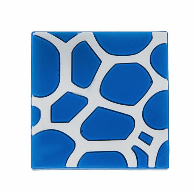 Ручка-кнопка 498, квадрат синий RIFF