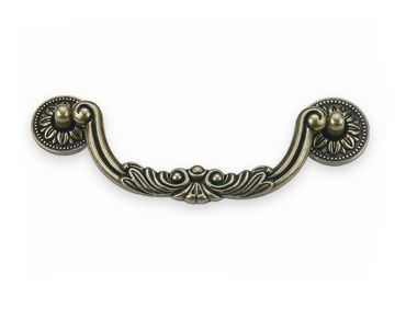 Ручка-скоба 433-128, латунь патина глянец RIFF