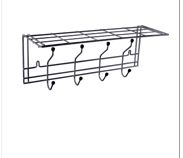 Вешалка 4-х крючковая с полкой 600*200*240