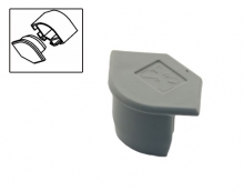 Заглушка пластмассовая серая