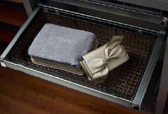 Корзина гардеробная выдвижная для белья ротанг D480*W560*H180  RIFF