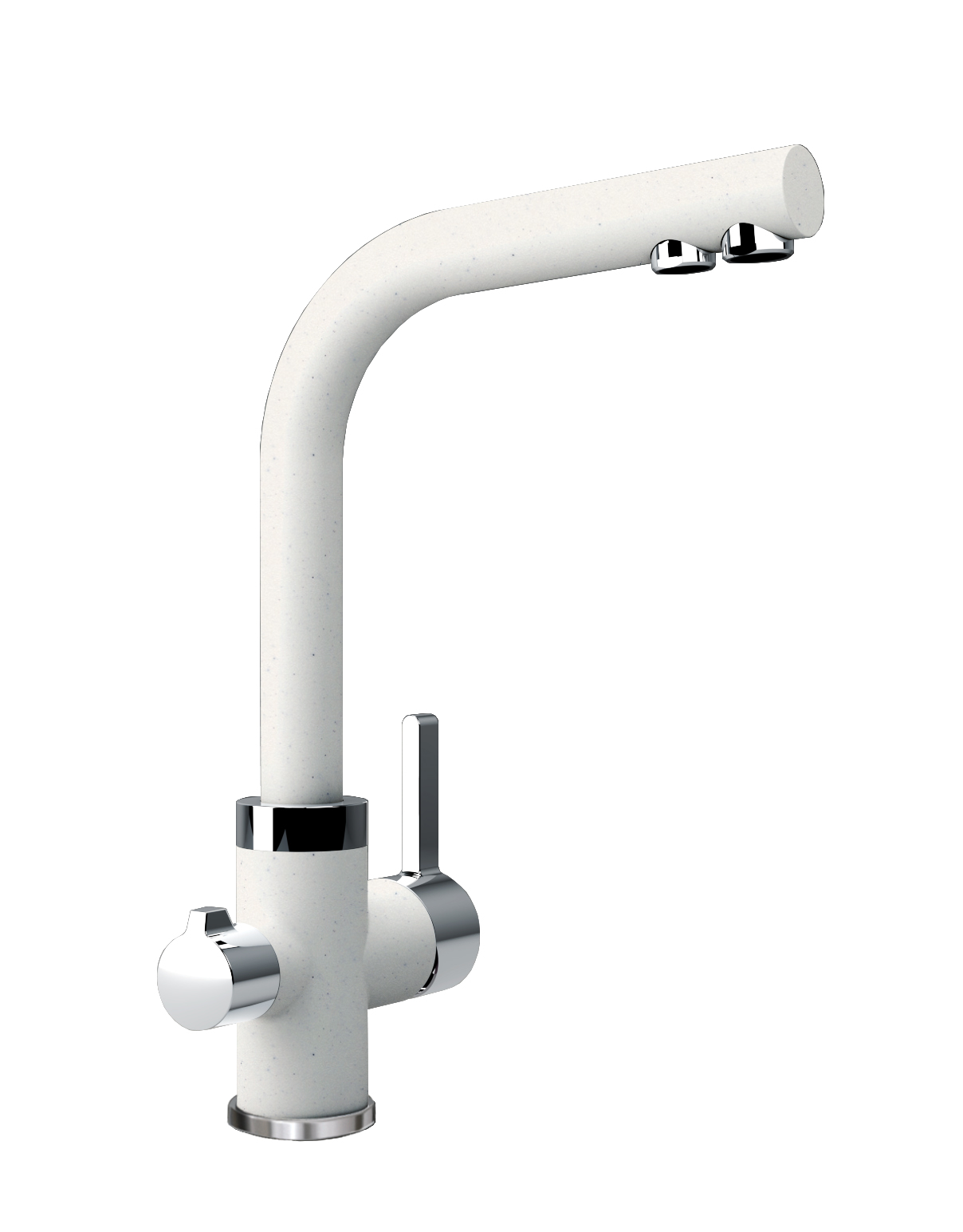 Смеситель для кухни Акцент, белый