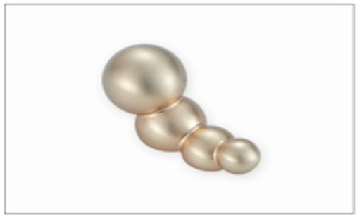 Ручка-кнопка 540-060, шлиф. золото RIFF