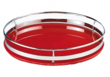 Корзина барная боковая деревянная D=360 красная