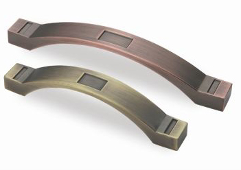 Ручка-скоба 442-128, античная медь матовая RIFF