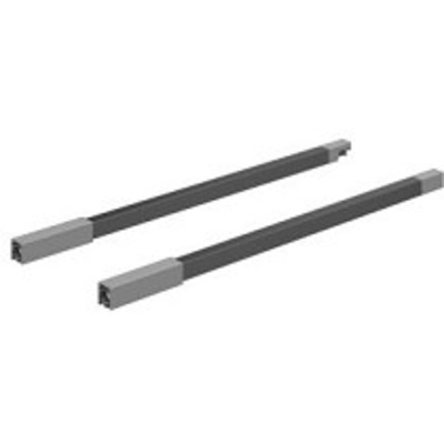 Двойной рейлинг, антрацит, 420 мм, левая