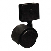 Колесо мебельное 40мм черное с U-образным креплением