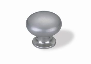 Ручка-кнопка 205-025, матовый хром RIFF