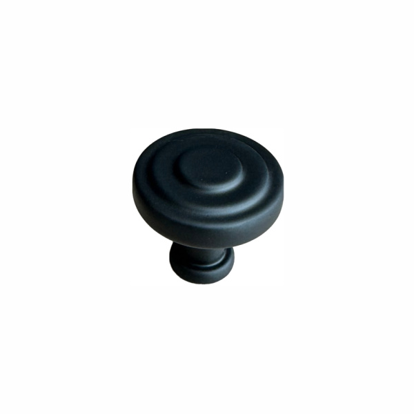 Ручка-кнопка 541-032, матовый черный RIFF