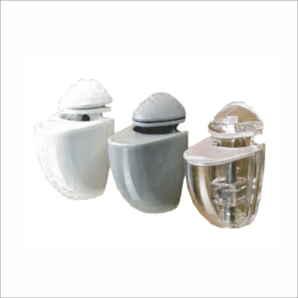 Полкодержатель пластиковый "Пеликан" 22,5мм прозрачный