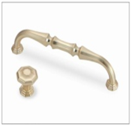 Ручка-скоба 540-128, шлиф. золото RIFF