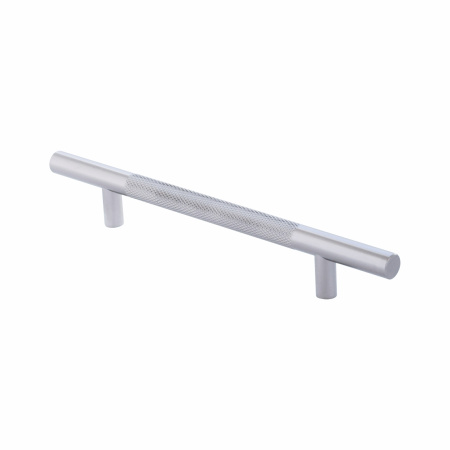 Ручка-рейлинг с рифлением 096-12-128, матовое серебро RIFF