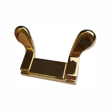 Крючок 030 - 2-х рожковый, золото глянец RIFF