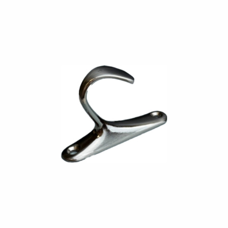 Крючок 016 - однорожковый, атласный никель RIFF