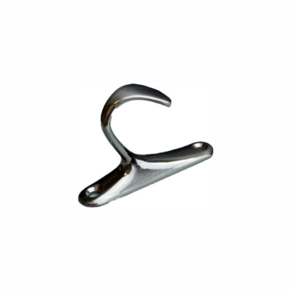 Крючок 016 - однорожковый, атласный никель RIFF