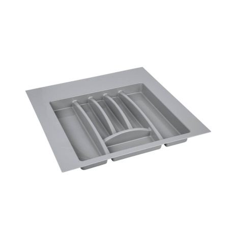 Лоток для столовых приборов 500*500*45 серый