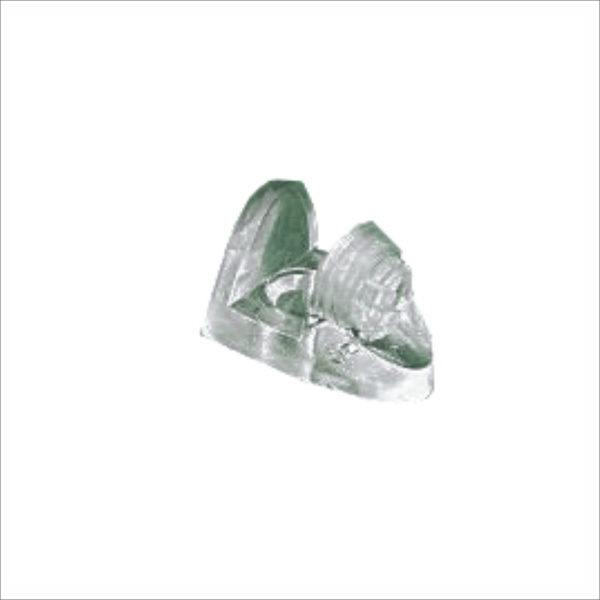 Полкодержатель пластиковый под шуруп 15*24 прозрачный